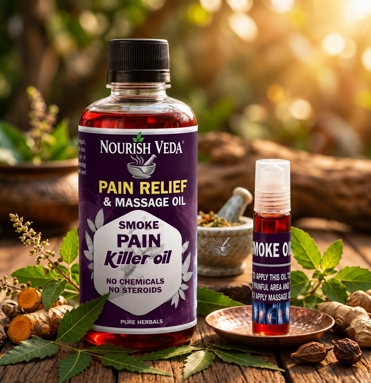Smoke Pain Relief & Massage Oil - 100% Working 🌿