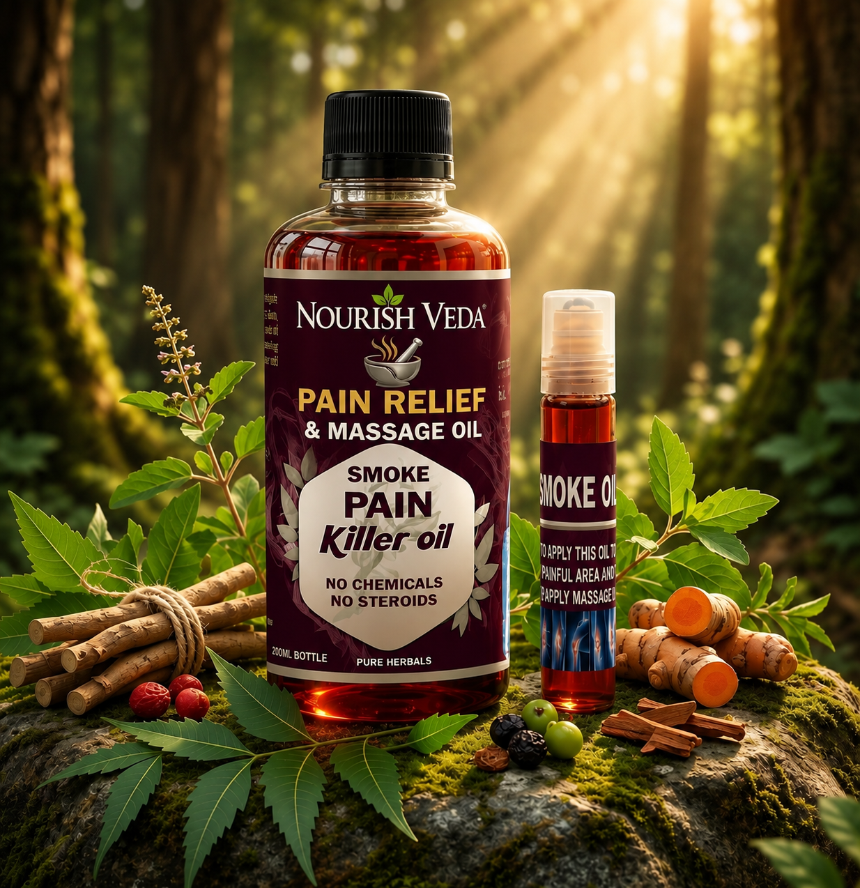 Smoke Pain Relief & Massage Oil - 100% Working 🌿