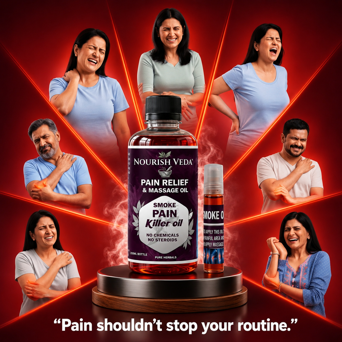 Smoke Pain Relief & Massage Oil - 100% Working 🌿